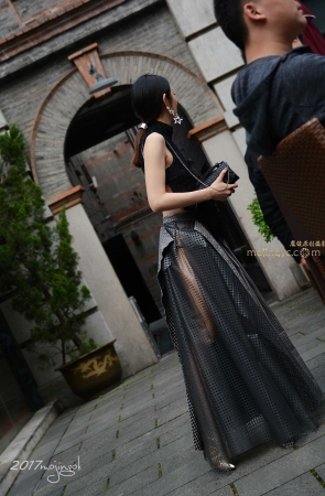 咔喳赛15 大开背银色长裙（17p）