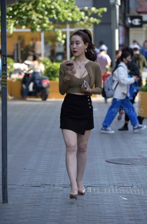 时尚高贵气质街拍美腿美女