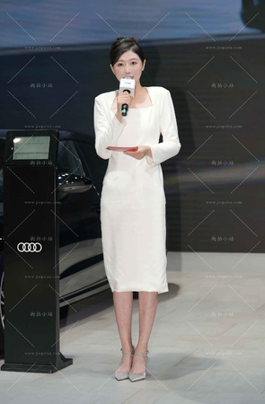 长裙高跟优雅美女主持人