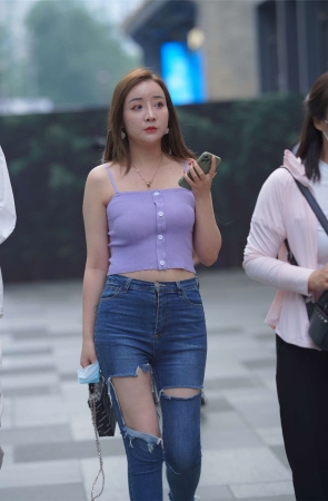 凯恩公爵街拍作品 紧牛美女1