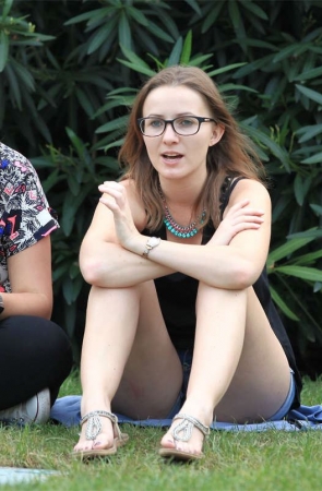 No1116 迷人的金发洋妞，她的脚不会差