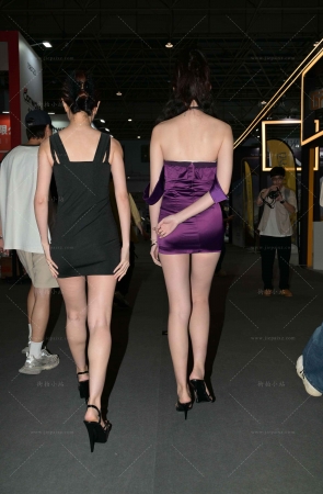 紫色短裙性感美腿美女