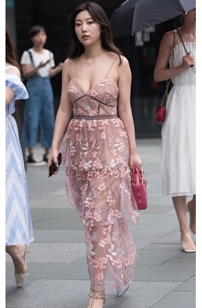 性感的长裙吊带美女(19P)[306M/JPG]