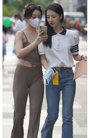 休闲紧身裤美女(104P)