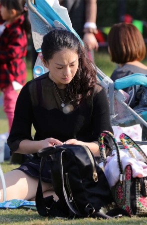 No1691 青春美少妇牛仔短裙配长丝，活力健美性感 第2套