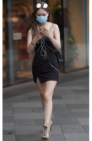 街拍黑裙小姐姐(52P)