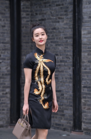 黑色旗袍小姐姐