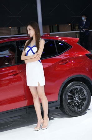 美腿美女车模