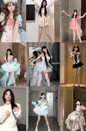 第131期：抖音主播【柚子姐姐】79部短视频合集，视频时长00:33:52，大小597MB