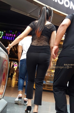 手机拍摄--商城里的黑裤妹子----（14P）