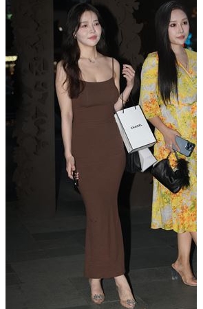 夜拍吊带长裙美女(120P)