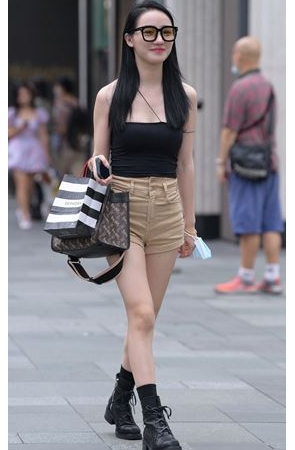 棕色热裤美女(81P)