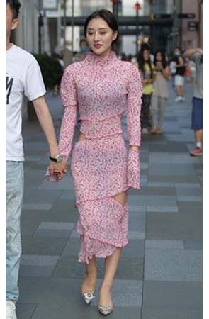 粉色长裙美女(79P)