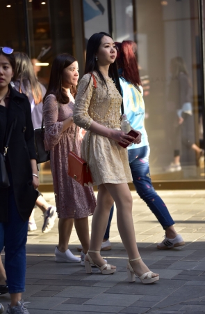 肉丝连衣裙长腿美女