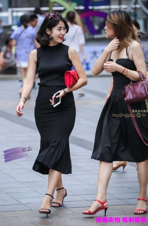 李欢原创--------美女，黑色一步裙（17P）