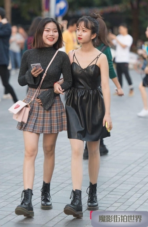 吊带小皮裙肉丝小短靴3A1510[433M]