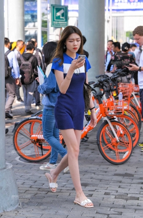 准备进场的模特