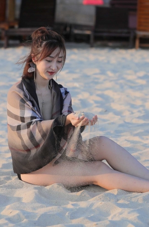 沙滩的美**