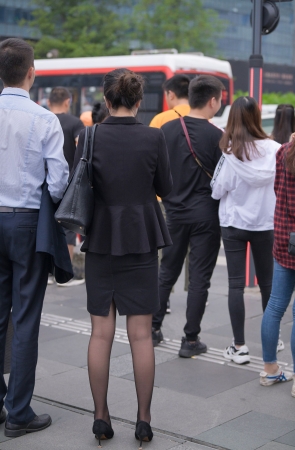 典型的职工高跟黑丝，你喜欢吗